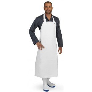 BLANC - Tablier de protection en PVC de cuisine professionnel blanche en PVC homme restauration cuisine restaurant hôtel