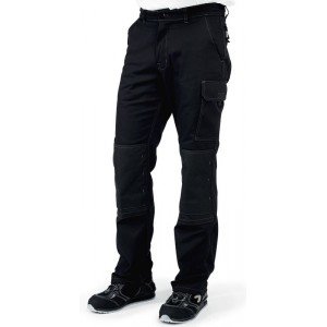 GRIS/NOIR - Pantalon de travail professionnel homme artisan logistique chantier manutention