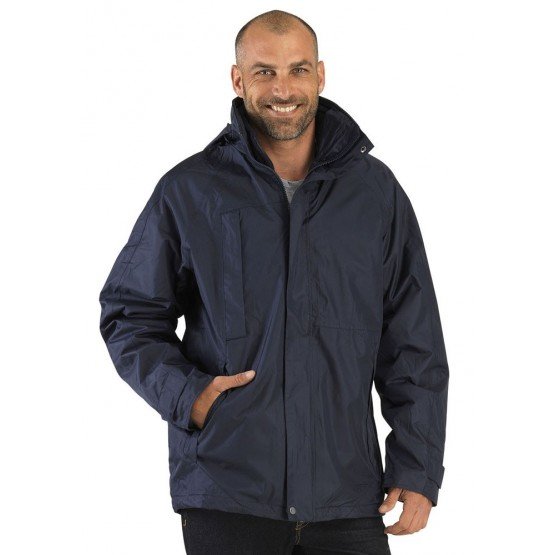 MARINE - Parka 3 en 1 professionnelle de travail homme chantier logistique artisan manutention