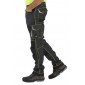 GRIS/FLUO - Pantalon de travail professionnel homme transport artisan manutention chantier