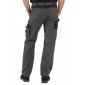 GRIS/NOIR - Pantalon de travail professionnel homme logistique artisan manutention chantier