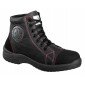 NOIR - Chaussure haute de sécurité S3 professionnelle de travail noire en cuir ISO EN 20345 S3 femme artisan menage chantier ent