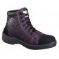PRUNILLE - Chaussure haute de sécurité S3 professionnelle de travail noire en cuir ISO EN 20345 S3 femme artisan entretien chant