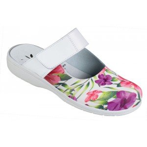 HIBISCUS - Sabot professionnel de travail en cuir ISO EN 20347 femme entretien médical menage infirmier