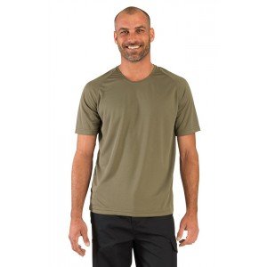 OLIVE - Tee-shirt professionnel de travail à manches courtes homme médical auxiliaire de vie infirmier aide a domicile