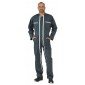 VERT - Combinaison double fermeture professionnelle de travail homme logistique chantier manutention artisan
