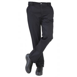 NOIR - Pantalon professionnel de travail homme hôtel infirmier restaurant médical