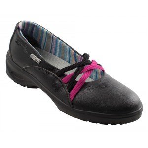 NOIR - Ballerine professionnelle de travail noire EN ISO 20347 femme - PROMO aide a domicile médical auxiliaire de vie infirmier