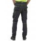 GRIS/FLUO - Pantalon de travail professionnel homme transport artisan manutention chantier