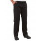 NOIR - Pantalon élastiqué professionnel de travail mixte médical auxiliaire de vie infirmier aide a domicile