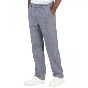 PIED DE POULE - Pantalon de cuisine professionnel de travail 100% coton homme serveur hôtel cuisine restaurant