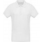 BLANC - Polo bio professionnel de travail BIO 100% coton homme auxiliaire de vie médical aide a domicile infirmier