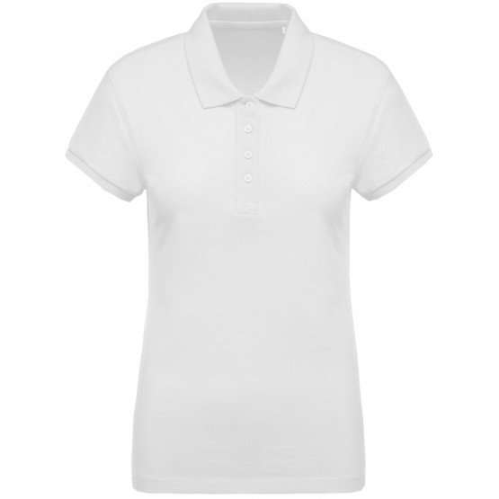 BLANC - Polo bio professionnel de travail Blanc : 100% coton bio - Gris chine : 70% coton biologique / 30% viscose certifié OCS 