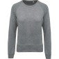 GRIS CHINE - Sweat shirt éco responsable professionnel de travail 80% coton biologique / 20% polyester certifié OCS Blended - Or