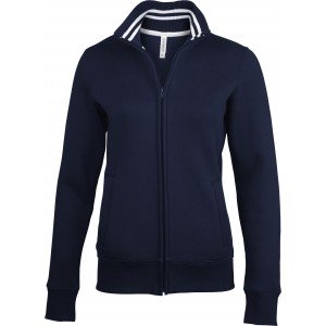 MARINE - Veste molleton professionnelle de travail à manches longues 80% coton peigné / 20% polyester "LSF". Molleton gratté et