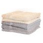 BEIGE - Drap de douche professionnel hébergement foyer 100% coton ring spun restauration cuisine serveur hôtel
