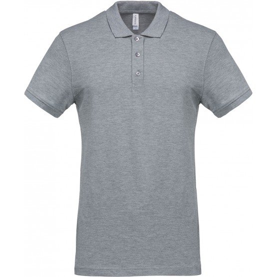 GRIS - Polo MC coton pk 220g professionnel de travail 100% coton homme