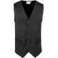 NOIR - Gilet de service professionnel de travail restauration hôtel cuisine restaurant