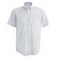 BLANC - Chemise MC Homme professionnelle de travail homme serveur restaurant hôtel cuisine