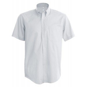 BLANC - Chemise MC Homme professionnelle de travail homme cuisine serveur restaurant hôtel