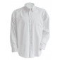 BLANC - Chemise ML Homme professionnelle de travail homme serveur cuisine restaurant hôtel