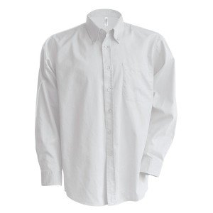BLANC - Chemise ML Homme professionnelle de travail homme cuisine restaurant restauration hôtel