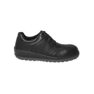 NOIR - Chaussure de sécurité S3 professionnelle de travail noire en cuir ISO EN 20345 S3 femme entretien artisan menage chantier