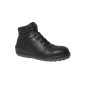 NOIR - Chaussure de sécurité S3 professionnelle de travail noire en cuir ISO EN 20345 S3 femme chantier entretien artisan menage
