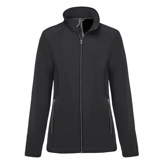 ARDOISE - Veste softshell professionnelle de travail à manches longues femme entretien aide a domicile menage auxiliaire de vie