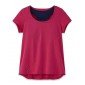 FUCHSIA - Tee shirt avec brassière professionnel de travail femme aide a domicile médical auxiliaire de vie infirmier