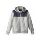 GRIS - Sweat zippé à capuche professionnel de travail homme manutention chantier transport artisan