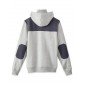 GRIS - Sweat zippé à capuche professionnel de travail homme manutention chantier transport artisan