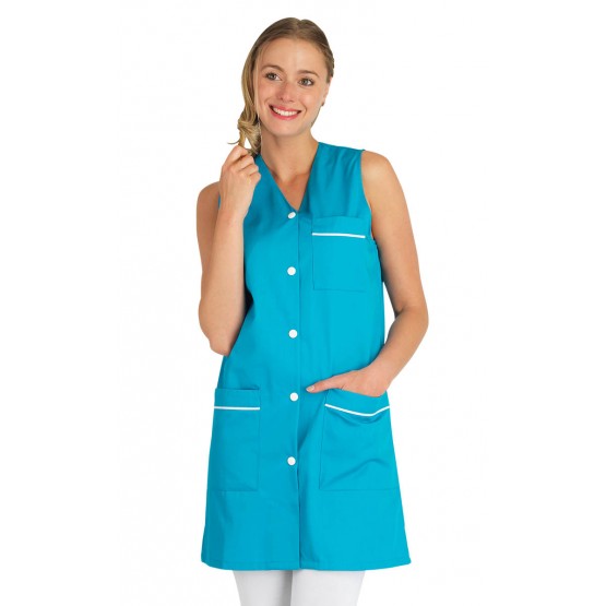 ECHOPPE Blouse Professionnelle de Travail sans Manches Femme Menage Aide a Domicile Entretien auxiliaire de Vie