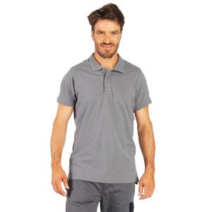 BLANC - Polo bio professionnel de travail BIO 100% coton homme - PROMO auxiliaire de vie infirmier aide a domicile médical