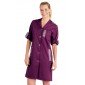 PRUNILLE/FLEURS - Blouse professionnelle de travail à manches transformables femme foyer entretien crèche menage