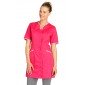 FUCHSIA/PAPILLONS - Blouse professionnelle de travail à manches courtes femme auxiliaire de vie infirmier aide a domicile médica