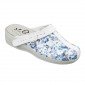 BLEUETS/BLANC - Sabot professionnel de travail blanc ISO EN 20347 femme entretien médical menage infirmier