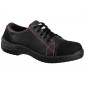 NOIR - Chaussure de sécurité S3 professionnelle de travail noire en cuir ISO EN 20345 S3 femme menage artisan entretien chantier