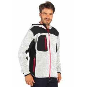 GRIS/NOIR - Softshell professionnelle de travail homme - PROMO manutention chantier logistique artisan