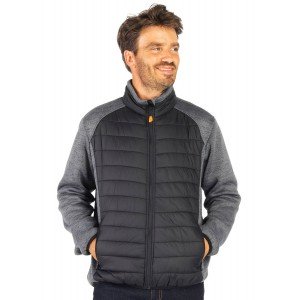 NOIR/GRIS - Softshell professionnelle de travail homme logistique chantier transport artisan