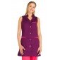 PRUNILLE/FUCHSIA - Blouse professionnelle de travail sans manches femme - PROMO entretien auxiliaire de vie menage aide a domici