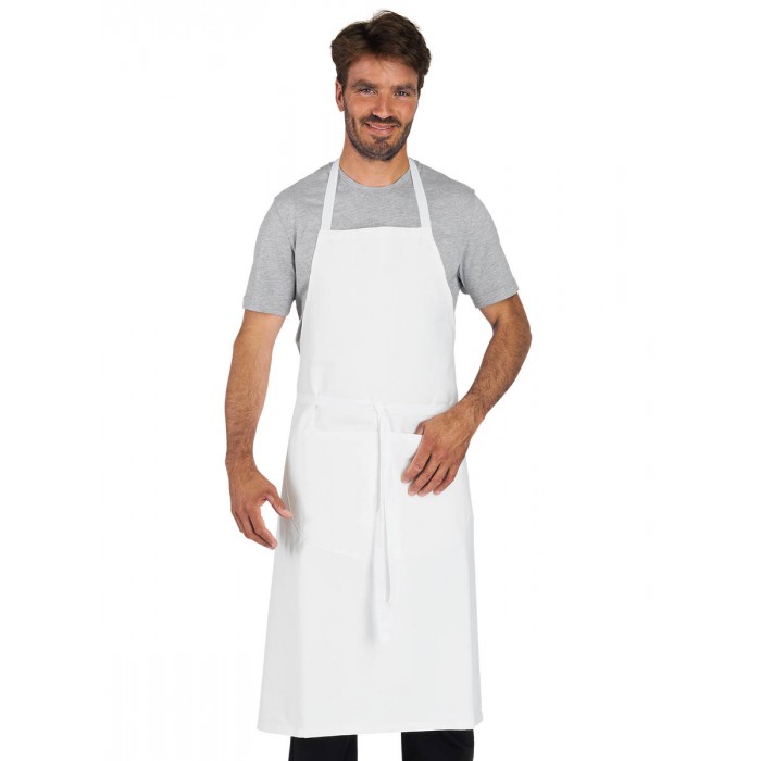 Tablier de cuisine blanc professionnel