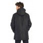 NOIR - Parka professionnelle de travail Extérieur : 100% polyester pongé 230g/m². Garniture intérieure 100% polyester 135g/m².