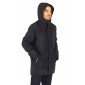 NOIR - Parka professionnelle de travail Extérieur : 100% polyester pongé 230g/m². Garniture intérieure 100% polyester 135g/m².