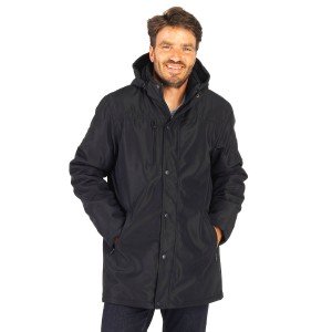 NOIR - Parka professionnelle de travail Extérieur : 100% polyester pongé 230g/m². Garniture intérieure 100% polyester 135g/m².