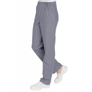 PIED DE POULE - Pantalon de cuisine professionnel de travail 100% coton mixte serveur restauration restaurant cuisine