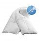 BLANC - Couette professionnelle hébergement foyer blanche 100% polyester émerisé, toucher peau de pêche aide a domicile médical