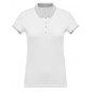 BLANC/GRIS - Polo professionnel de travail 100% coton femme auxiliaire de vie infirmier aide a domicile médical