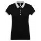 NOIR/GRIS - Polo professionnel de travail 100% coton femme infirmier aide a domicile médical auxiliaire de vie