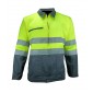 GRIS/JAUNE - Veste de travail professionnelle à manches longues homme artisan transport chantier manutention